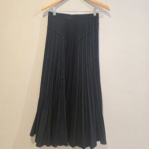 Elegant Black Pleated Skirt